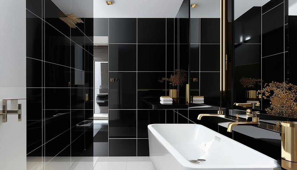 contrasting black and white