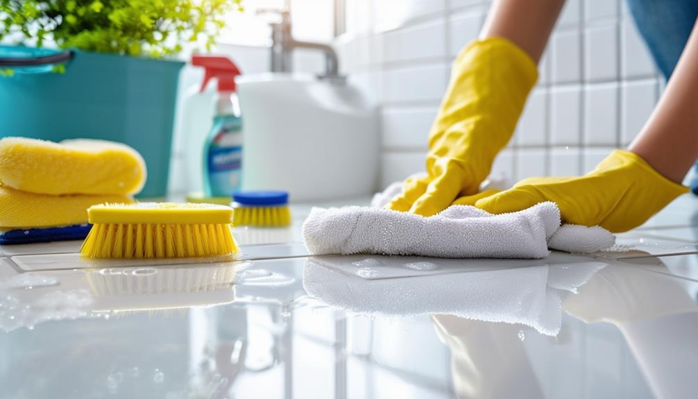 tile care suggestions provided