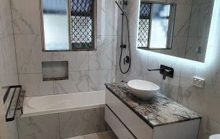 Insert bathtub installation