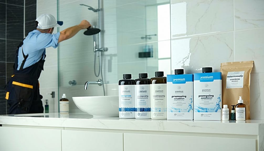 shower area waterproofing options